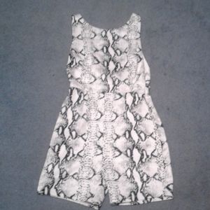 Snakeskin pattern romper NWT